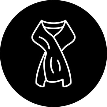 Scarf Vector Icon Style