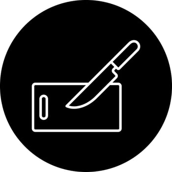 Chopping Board Vector Icon Style