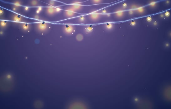 Purple Fairy Light Background vector