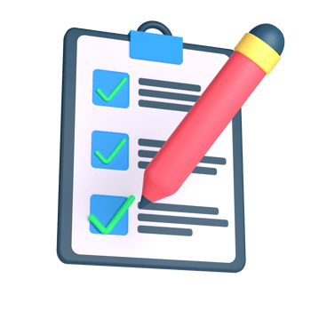 3D Task for School and Education Concept. Object on a transparent background png