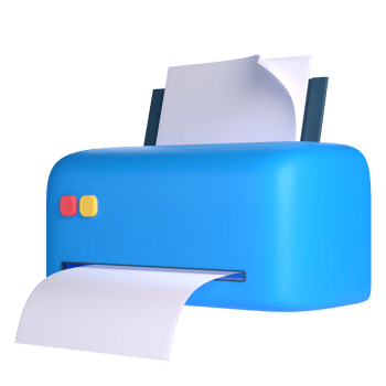 3D Printer for School and Education Concept. Object on a transparent background png