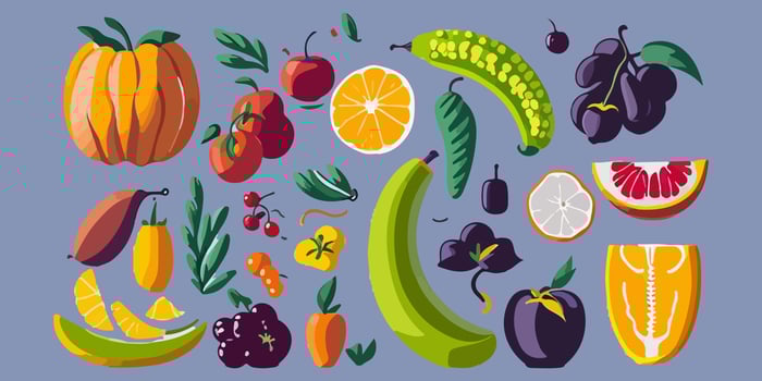 Dark and Juicy Delight Depicted in Striking Vector Form