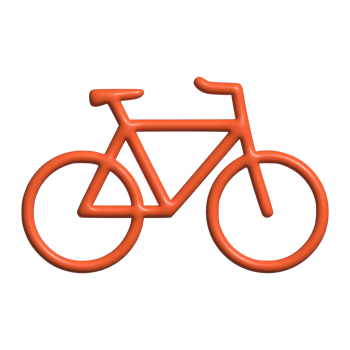 3d icon of bicycle png