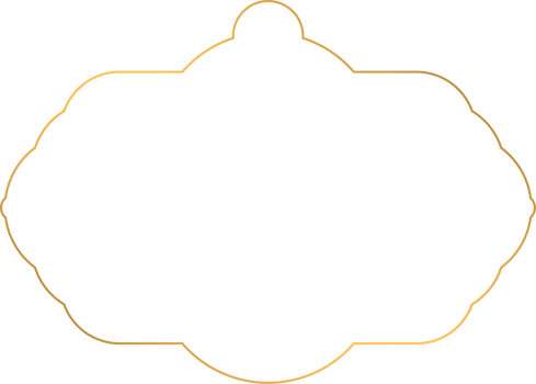 golden color frame ornament on transparent background png
