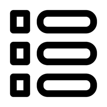 menu of user interface outline icon set vector