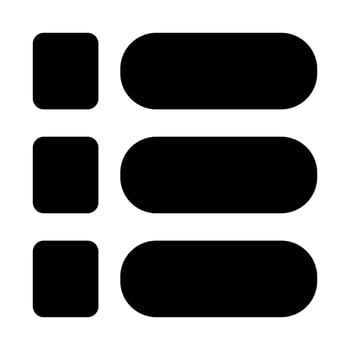menu of user interface solid icon set vector