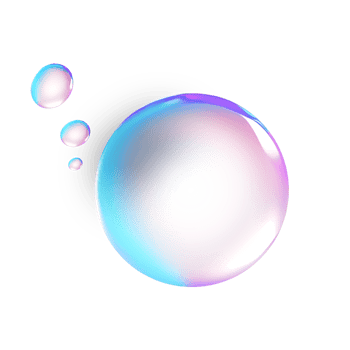 multicolored soap bubbles png