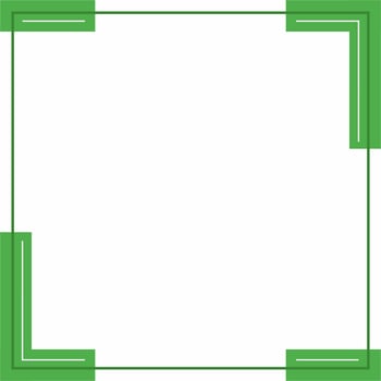 Frame or border. Green and white background color with stripe line shape. Suitable for social media post. vector