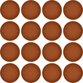 Pattern homemade cookie different taste in pastry biscuit png
