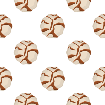 Pattern homemade cookie different taste in pastry biscuit png