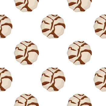 Pattern homemade cookie different taste in pastry biscuit png