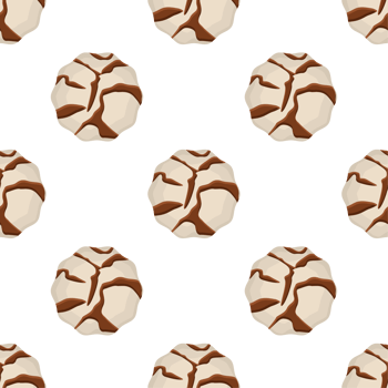 Pattern homemade cookie different taste in pastry biscuit png