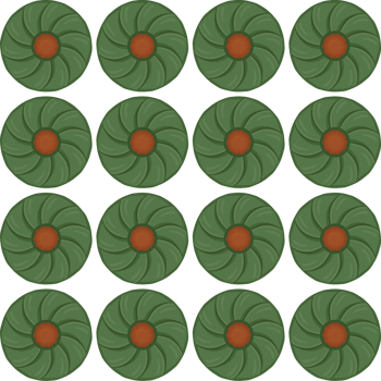 Pattern homemade cookie different taste in pastry biscuit png