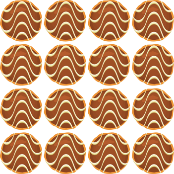 Pattern homemade cookie different taste in pastry biscuit png