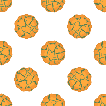 Pattern homemade cookie different taste in pastry biscuit png