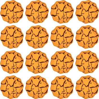 Pattern homemade cookie different taste in pastry biscuit png