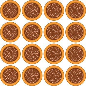 Pattern homemade cookie different taste in pastry biscuit png