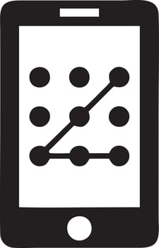 Lock security icon symbol vector image. Illustration of the key secure access system vector design. EPS 10