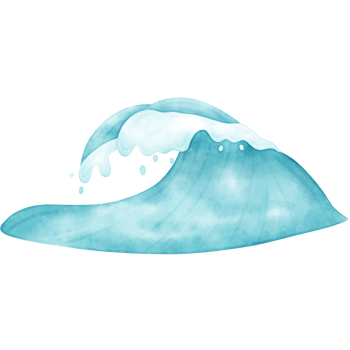 Watercolor Ocean Waves, Wave, Wave illustration, Ocean illustration png