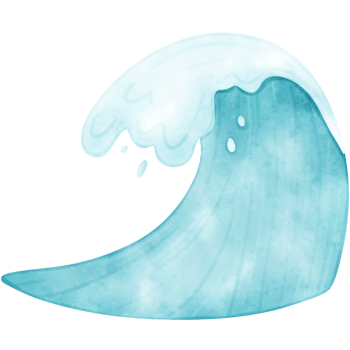 Watercolor Ocean Waves, Wave, Wave illustration, Ocean illustration png