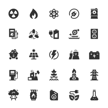 Icon set - energy and power png