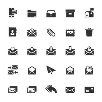 Icon set - mail and letter png