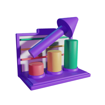 Growth Chart 3D Icon png
