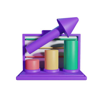 Growth Chart 3D Icon png