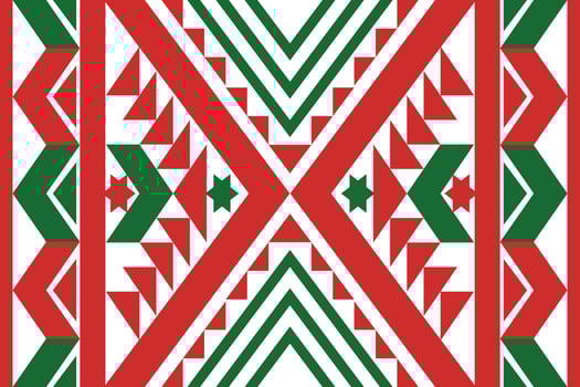 Colorful geometric ethnic seamless pattern designed for background, wallpaper, traditional clothing, carpet, curtain, and home decoration. vector