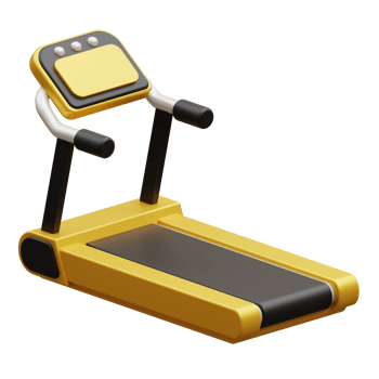 Treadmill equipment 3d gym fitness icon png