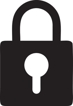 Lock security icon symbol vector image. Illustration of the key secure access system vector design. EPS 10