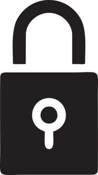 Lock security icon symbol vector image. Illustration of the key secure access system vector design. EPS 10