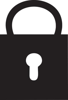 Lock security icon symbol vector image. Illustration of the key secure access system vector design. EPS 10
