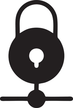 Lock security icon symbol vector image. Illustration of the key secure access system vector design. EPS 10