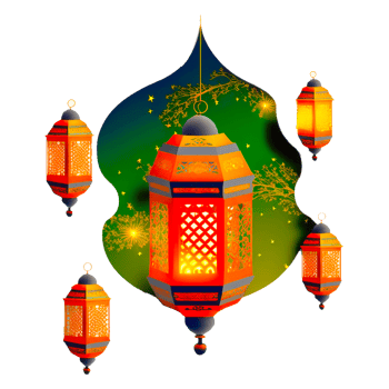 Ramadan Kareem lantern illustration png