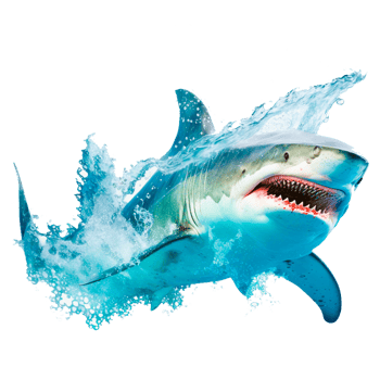 water sharks PNG transparent