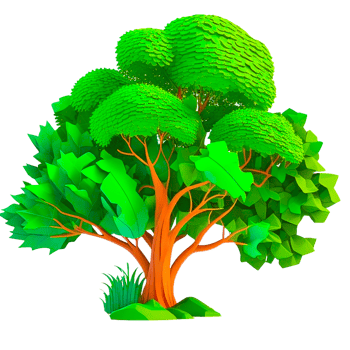 cute green tree icon free illustration png