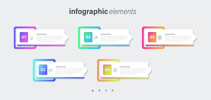 Vector infographic design template with 4 options or steps