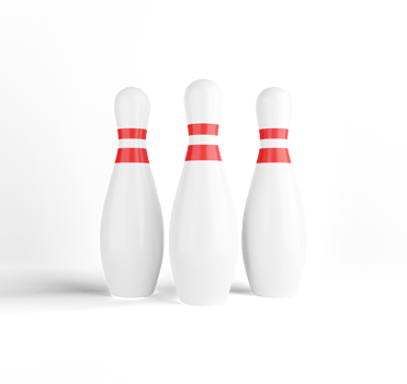 Bowling pin 3d illustration png