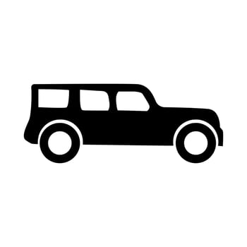 Car icon. Vector illustration isolated on white background. EPS 10