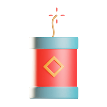 Firecraker 3d Illustration png