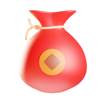 Money Bag 3d Illustration png