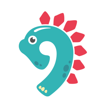 dinosaur number design birthday party for kids png