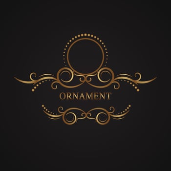 classic frame and vintage logo border vector