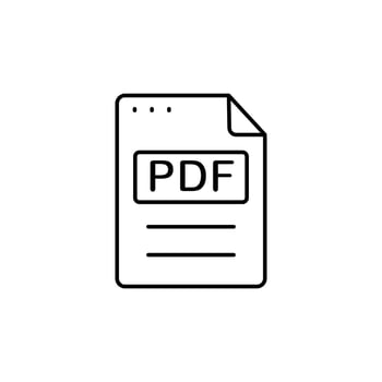 File, document, PDF vector icon