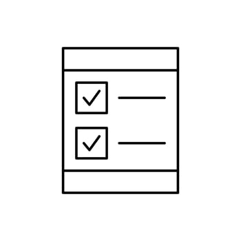Checklist, SEO vector icon