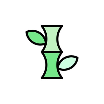 Bamboo botanical nature vector icon