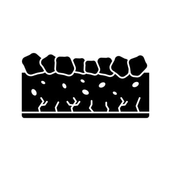 Soil ground vector icon