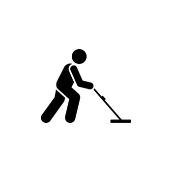 Cleaner, professional, vacuum vector icon