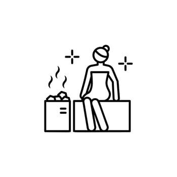 Sauna vector icon